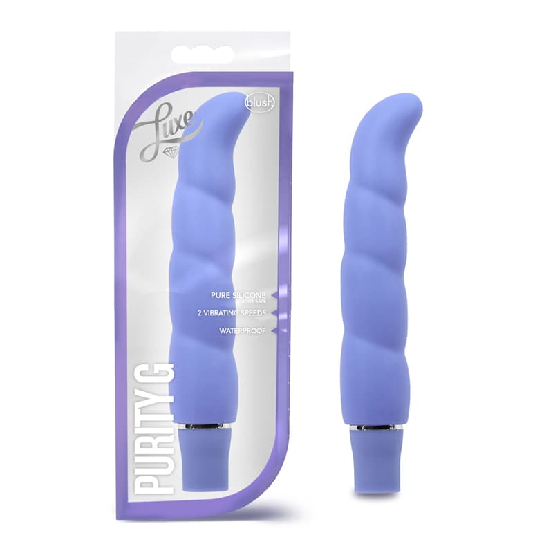 Luxe Purity G Silicone Slimline G-Spot Vibrator Periwinkle