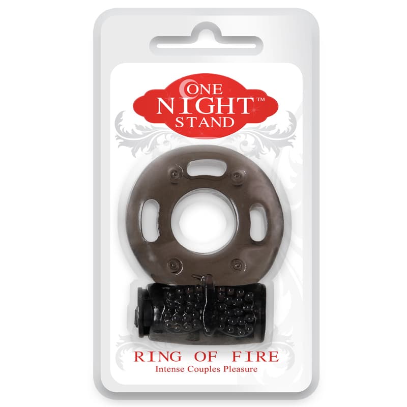Evolved One Night Stand Ring of Fire Vibrating Cockring Smoke