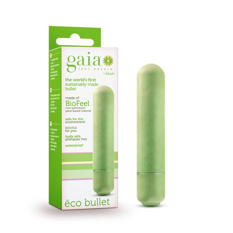 Gaia Eco Bullet Single-Speed Vibrator Green