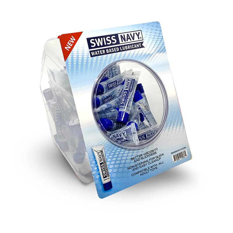 Swiss Navy Water-Based Lubricant 10 ml 100-Piece Fishowl
