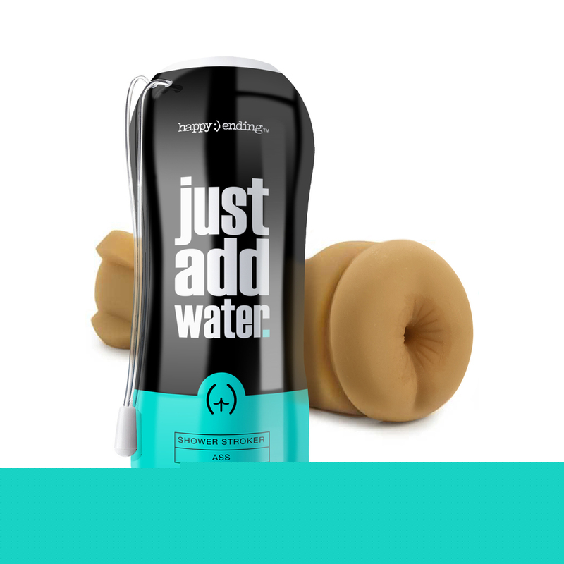 Happy Ending Just Add Water Self Lubricating Shower Stroker - Ass