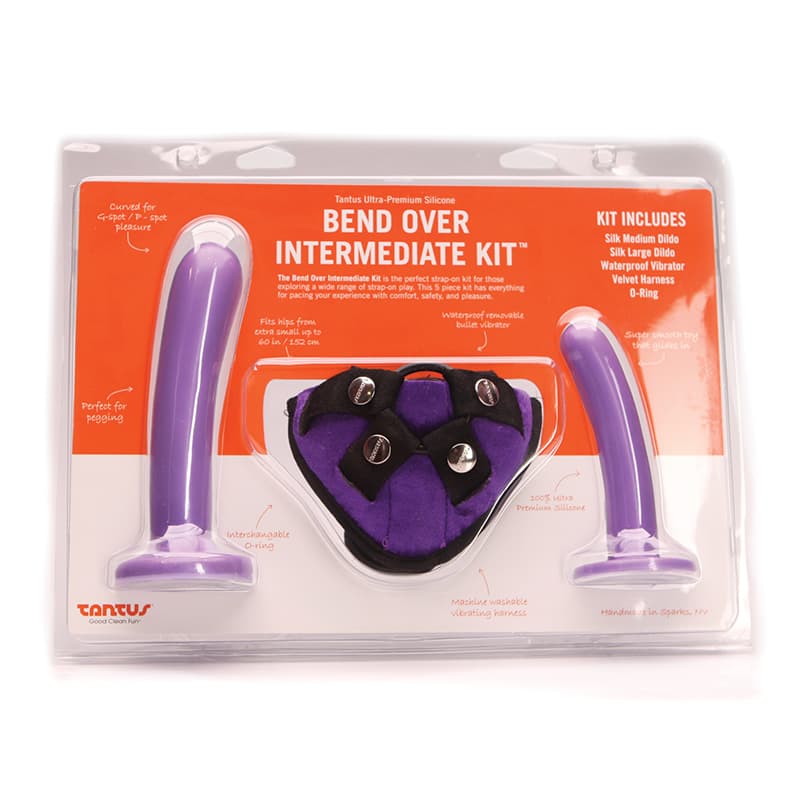 Tantus Bend Over Intermediate Strap-On Harness Kit Lavender