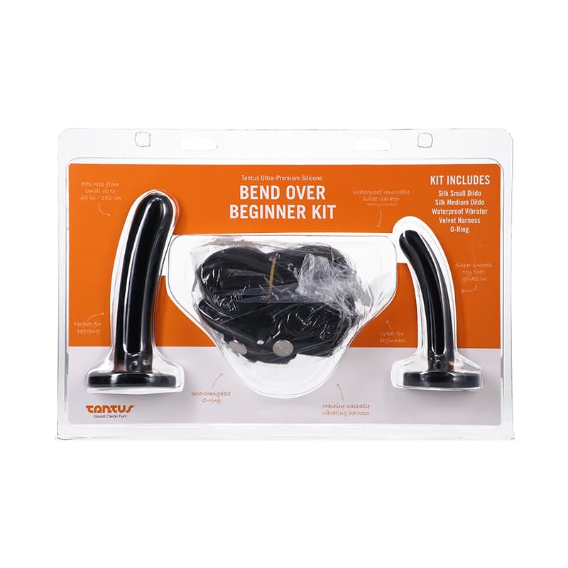 Tantus Bend Over Beginner Strap-On Harness Kit Onyx
