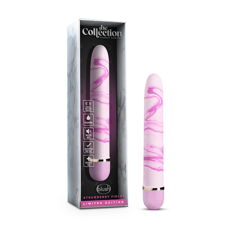 The Collection Strawberry Fields Slimline Vibrator Pink