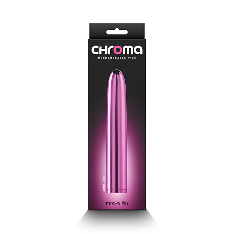 Chroma Rechargeable Vibe 7 in. Pink