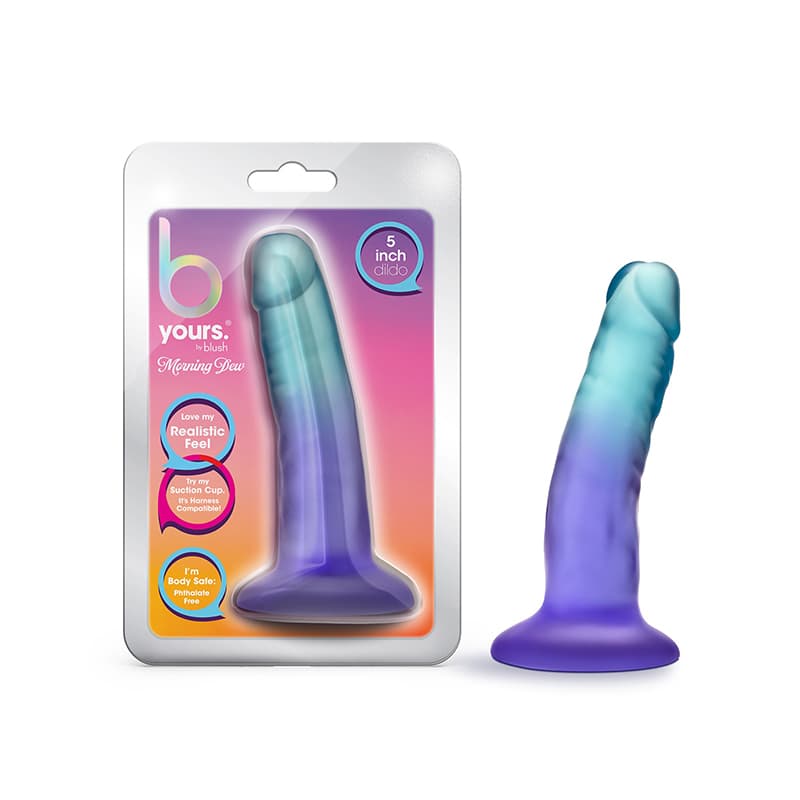 B Yours Morning Dew 5 in. Dildo Sapphire