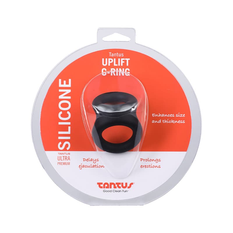 Tantus Uplift C-Ring Cock and Ball Sling Onyx