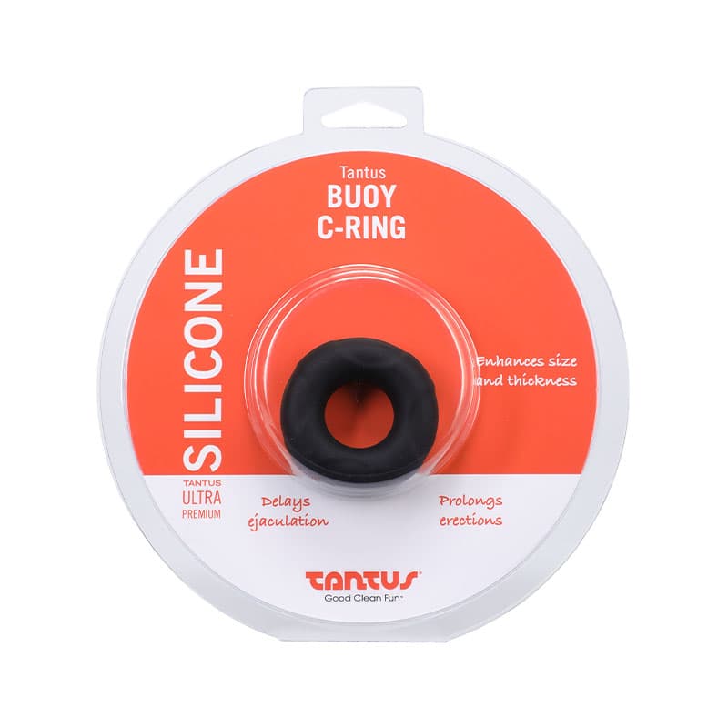 Tantus Buoy C-Ring Medium Onyx