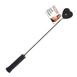 Fetish Fantasy Series Little Heart Flapper Heart-Shaped Crop Black