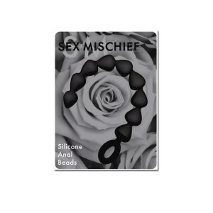 S&M Black Silicone Anal Beads