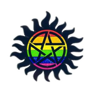 Geeky & Kinky Anti-possession Pride Enamel Pin